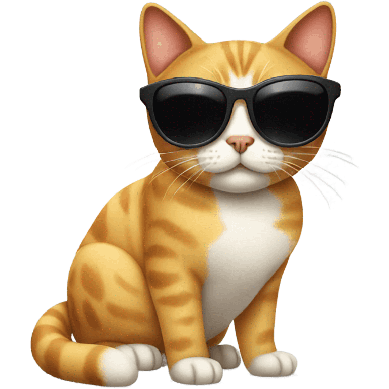 Cat with sunglasses emoji