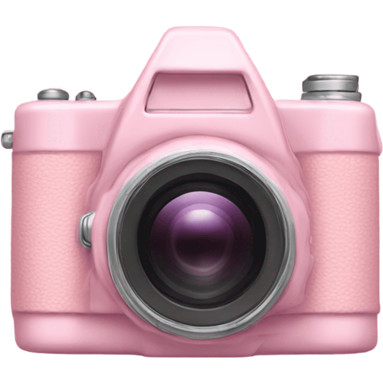 A light pink camera  emoji