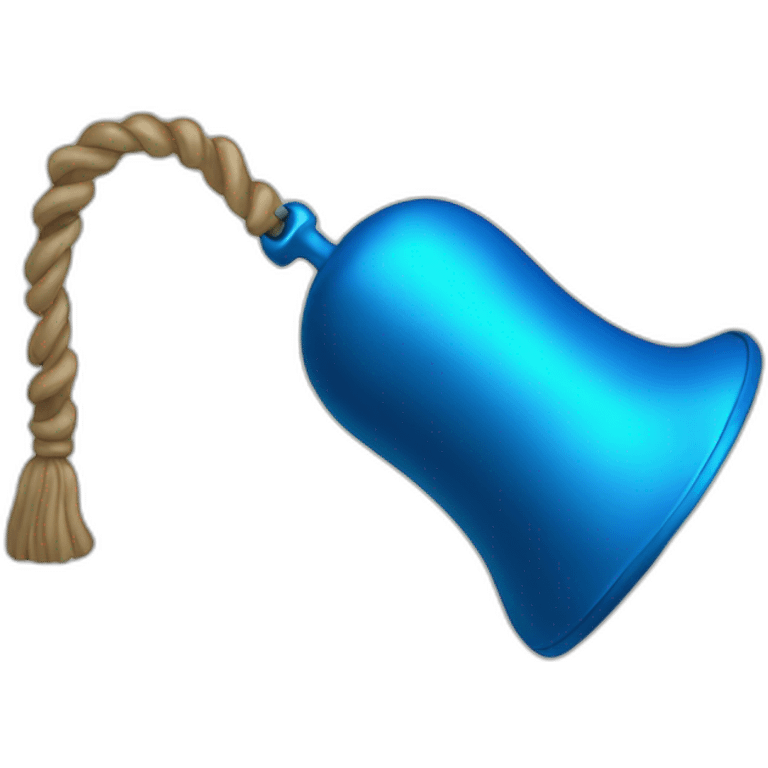 Bell, blue emoji