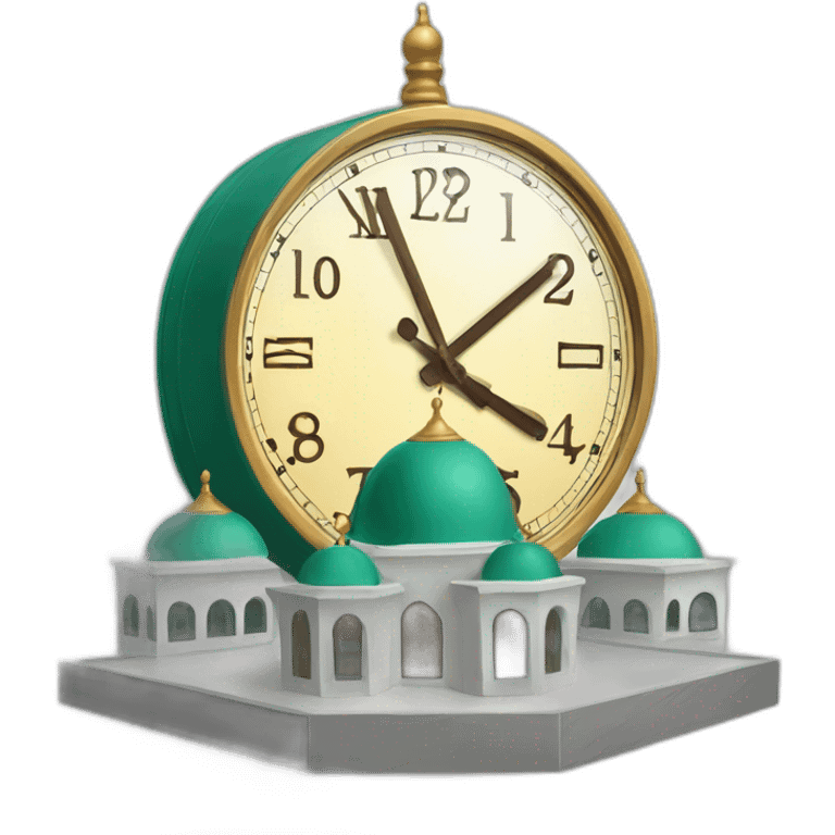 Mosquée horloge emoji