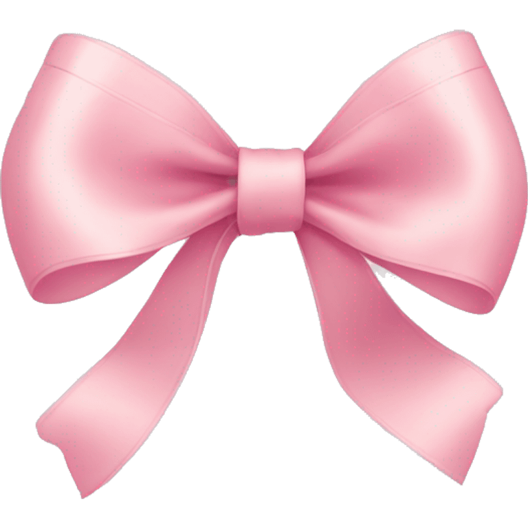 light pink ribbon bow emoji