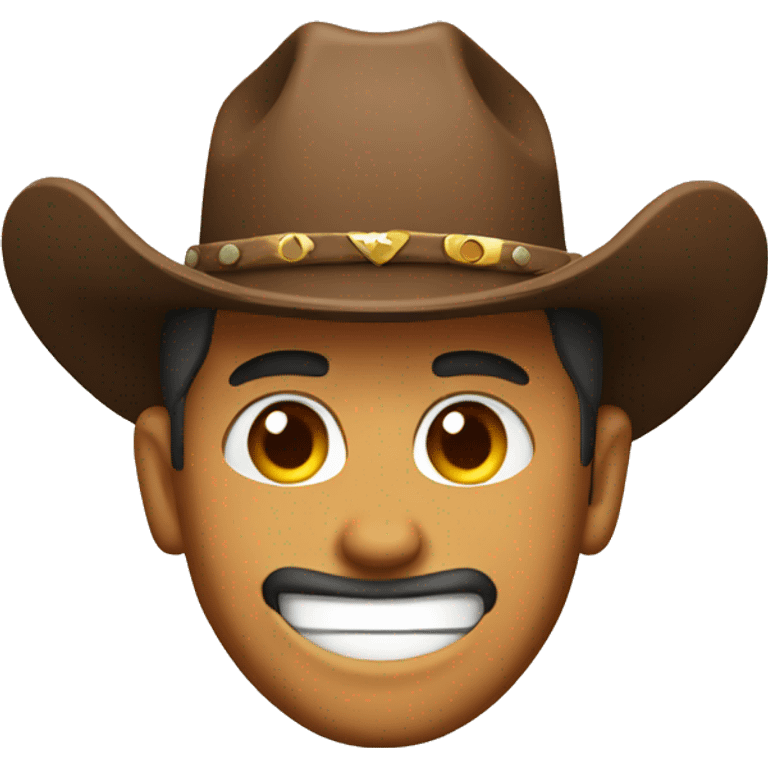 Winking cowboy emoji