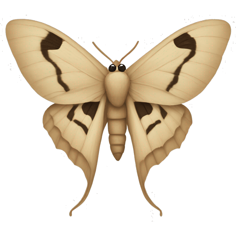 Beige moth emoji