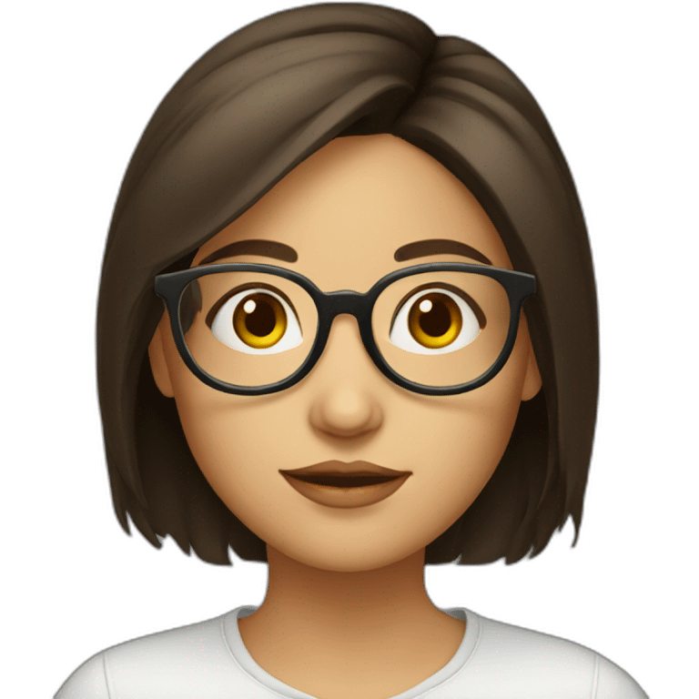 brunette-girl-with-round-glasses emoji