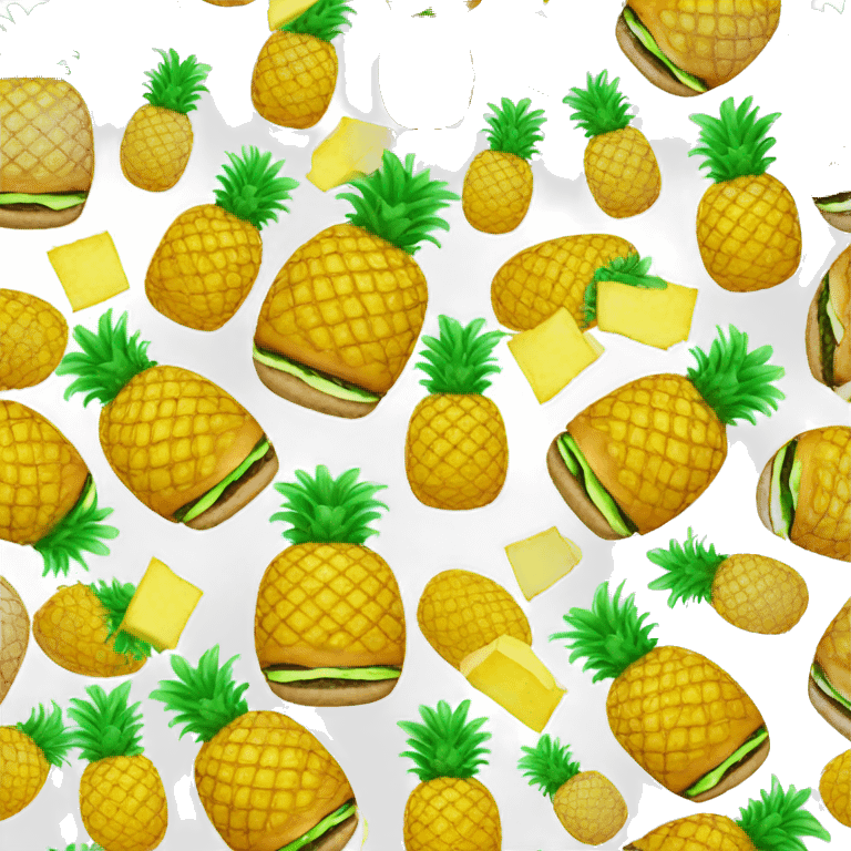 pineapple burger emoji