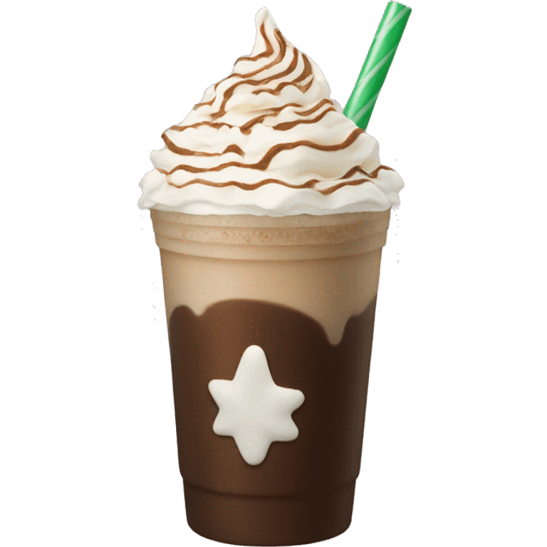 Peppermint mocha Frappuccino  emoji