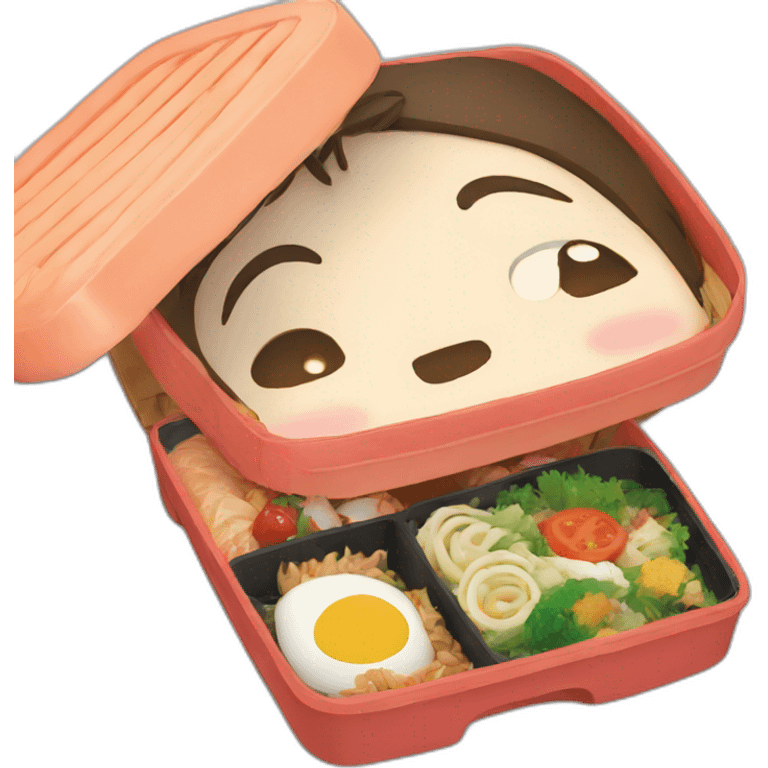 bento box on the theme of chihiro emoji