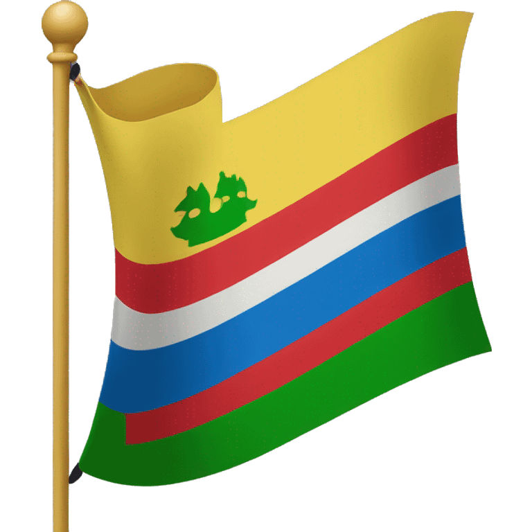 Dagestan Flagge  emoji