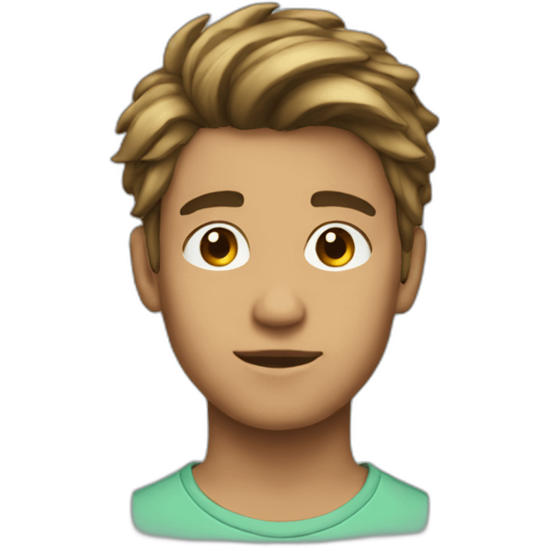 A decent 20 year old boy with a good hairstyle emoji