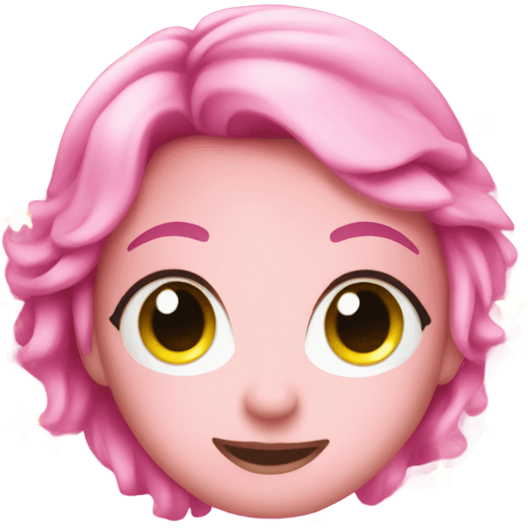 Pink sparkle emoji faces  emoji