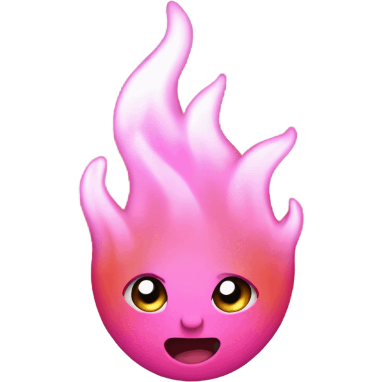 pink flame  emoji