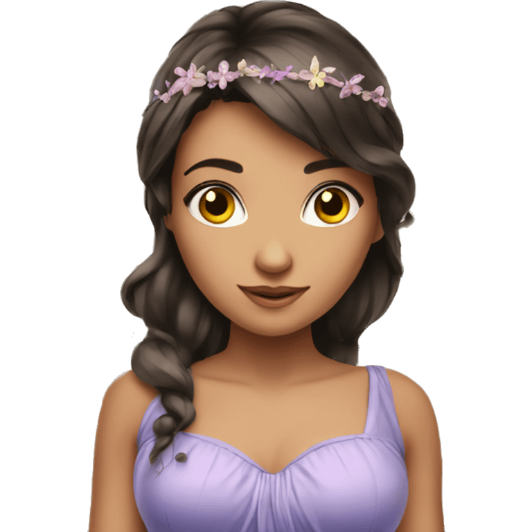 attractive brunette fairy  emoji