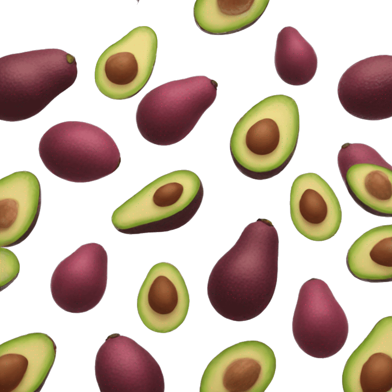 Pink avocado  emoji