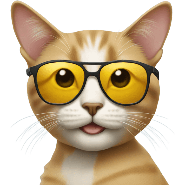 Cat with sunglasses emoji