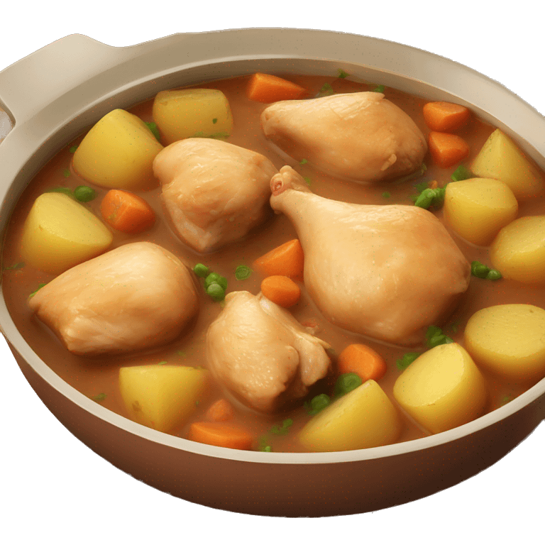 chicken chunk stew with potatoes emoji