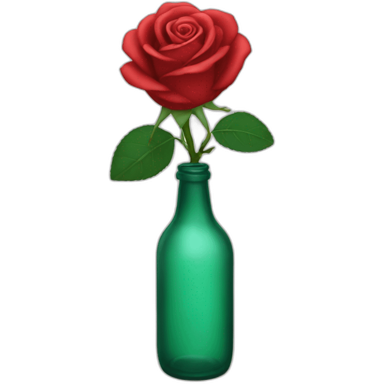 Bottle rose emoji