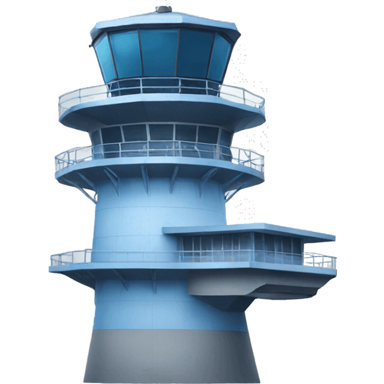 blue control tower emoji