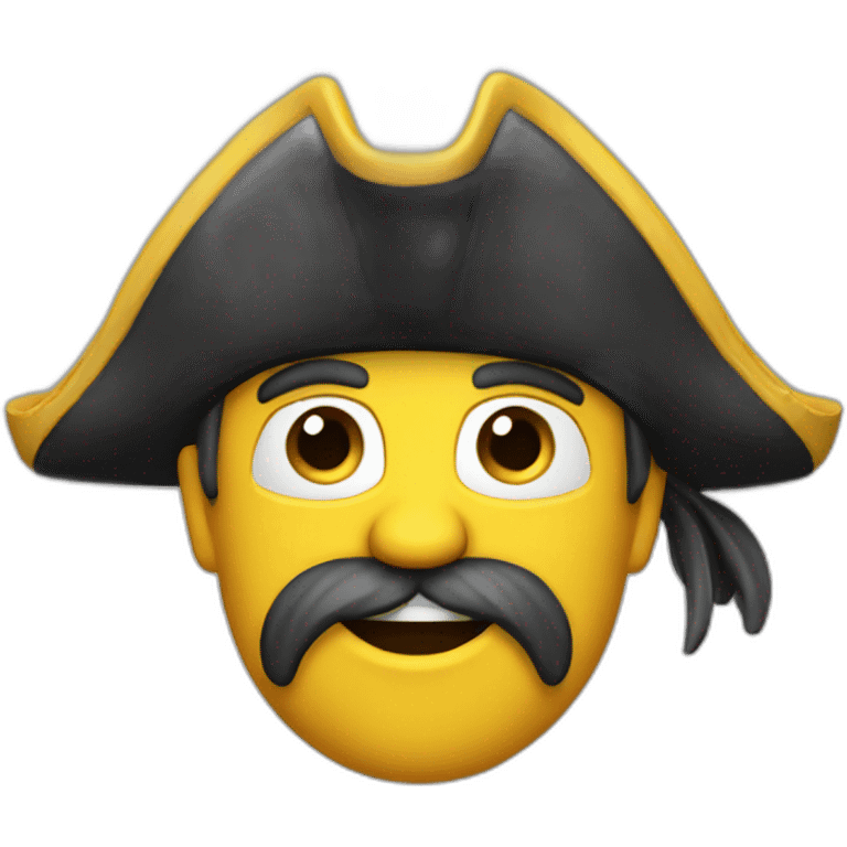 Pirate 3D character emoji