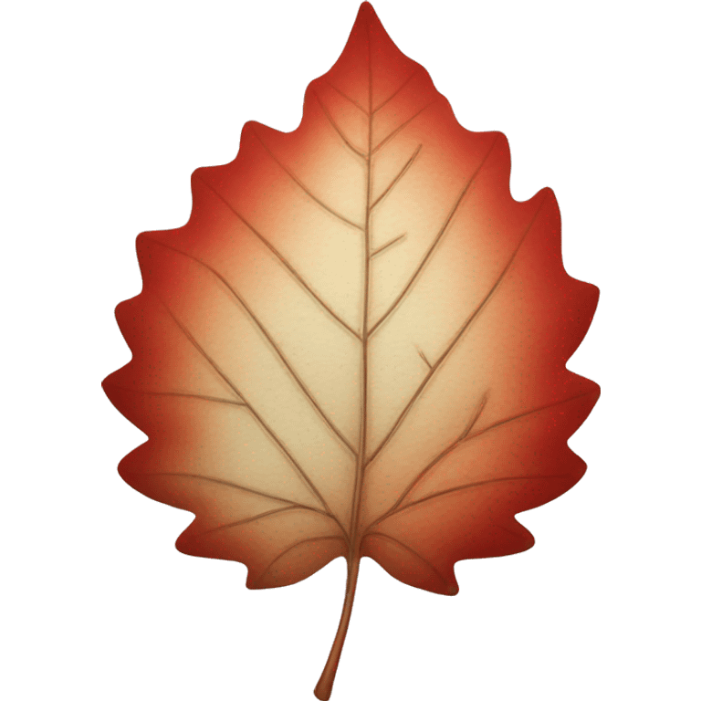 autumn red leaf emoji