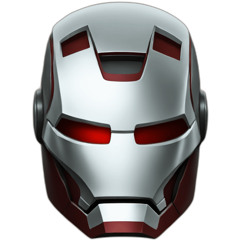 iron-man helmet front view emoji