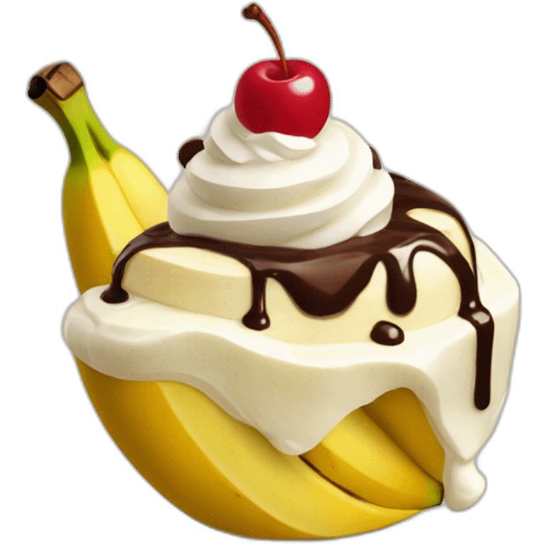 Banana split dessert emoji