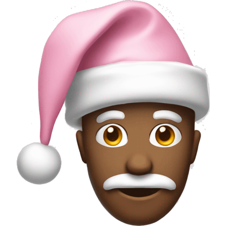 light pink santa hat emoji