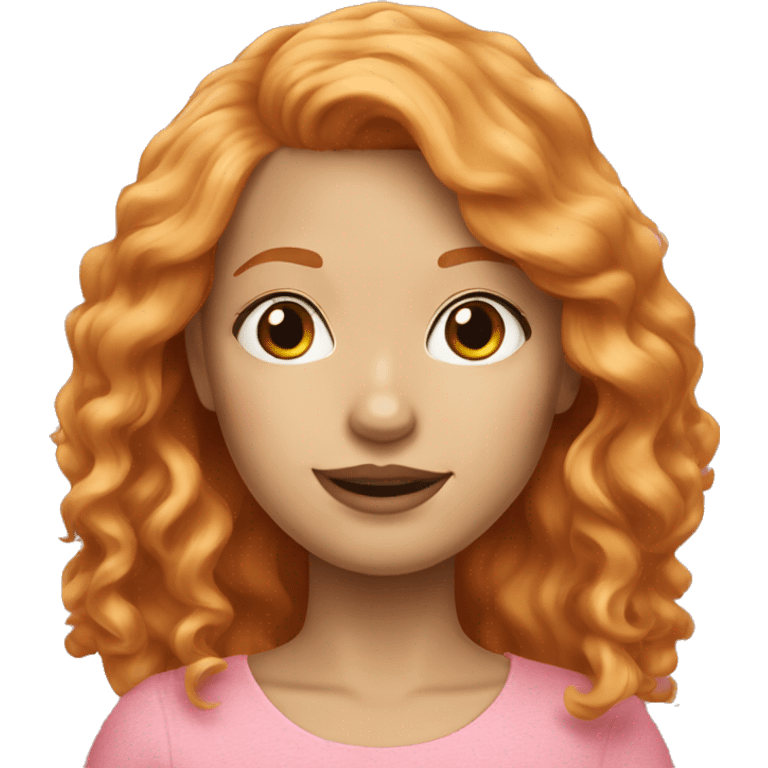 strawberry blonde haired girl emoji