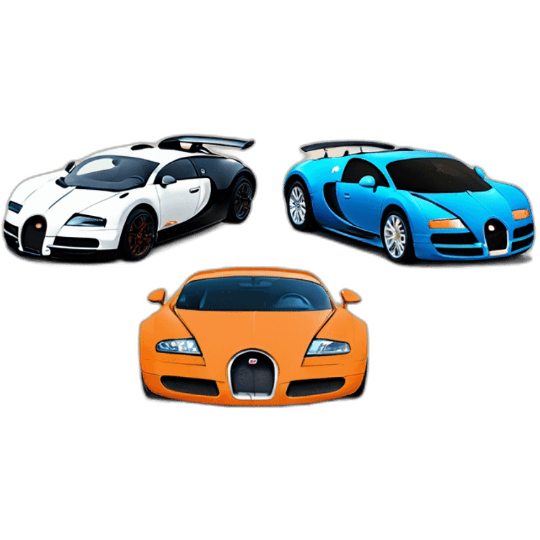 Bugatti veyron vs maclaren f1 emoji