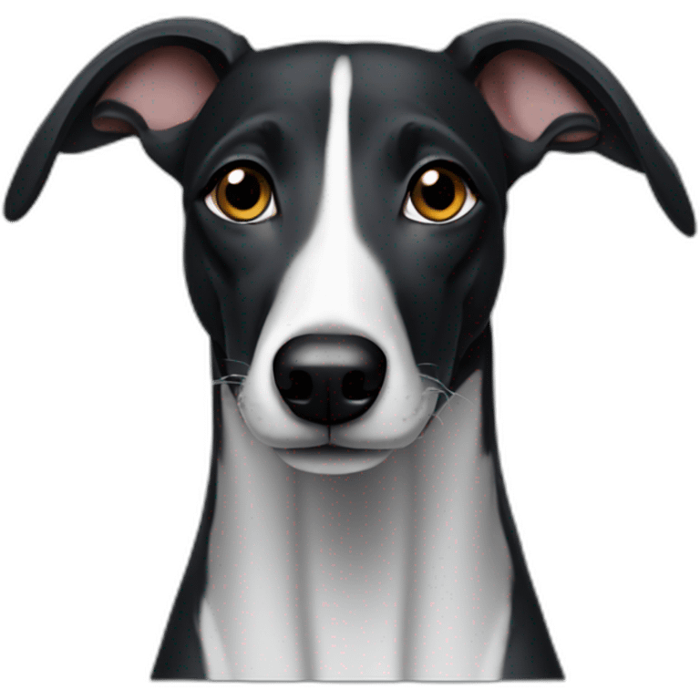 all black whippet emoji