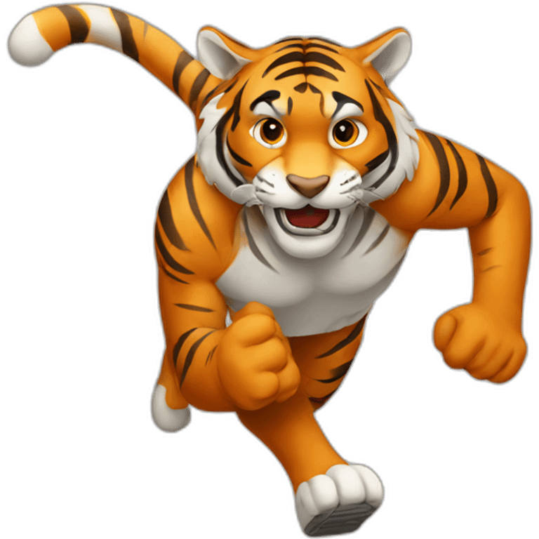 running tiger emoji