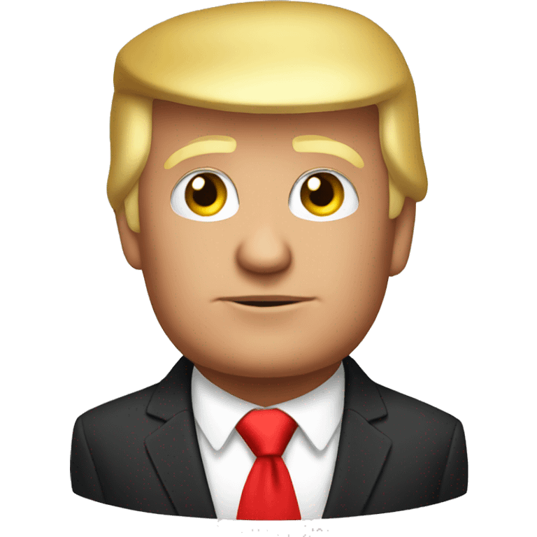 Donald Trump in a red dress emoji