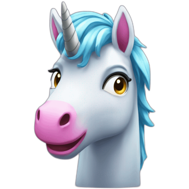 Unicornio espia emoji