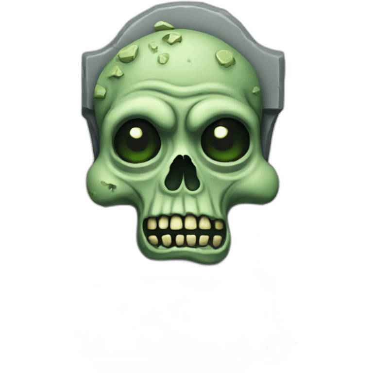 grave stone zombie emoji