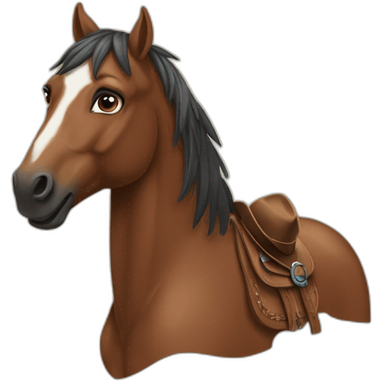 Western horse  emoji