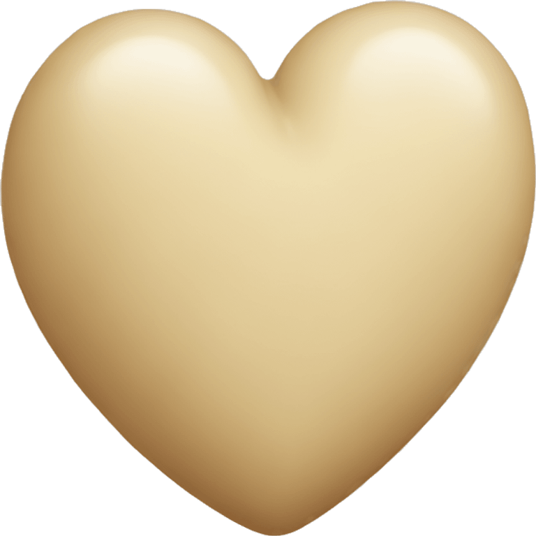 Corazon beige emoji