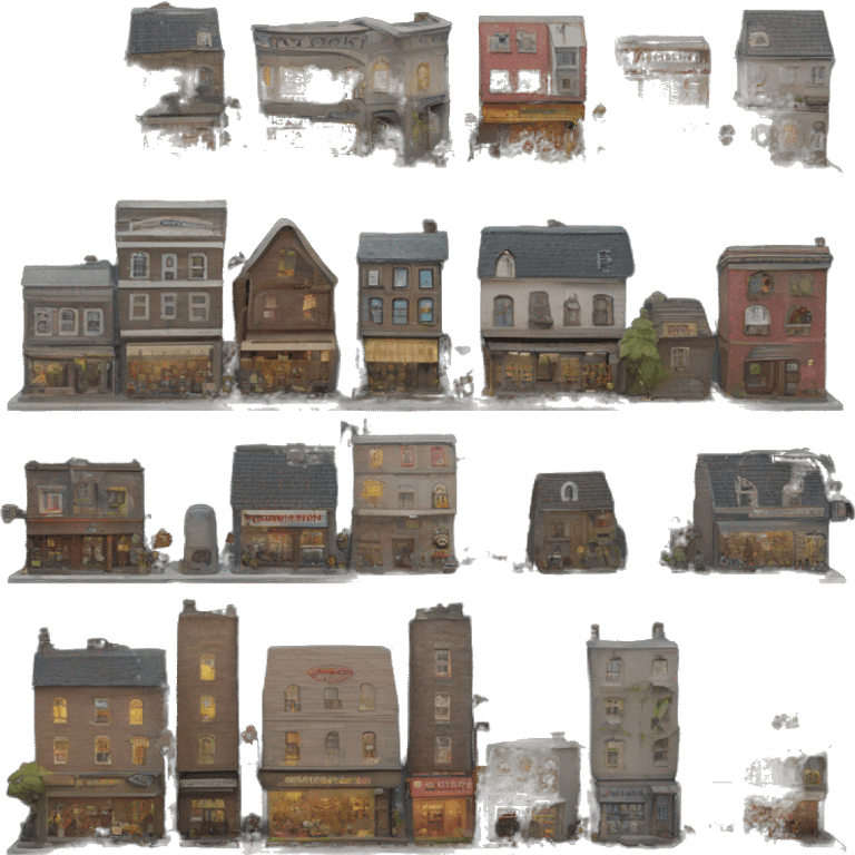 Entire Town diorama from Betelgeuse  emoji