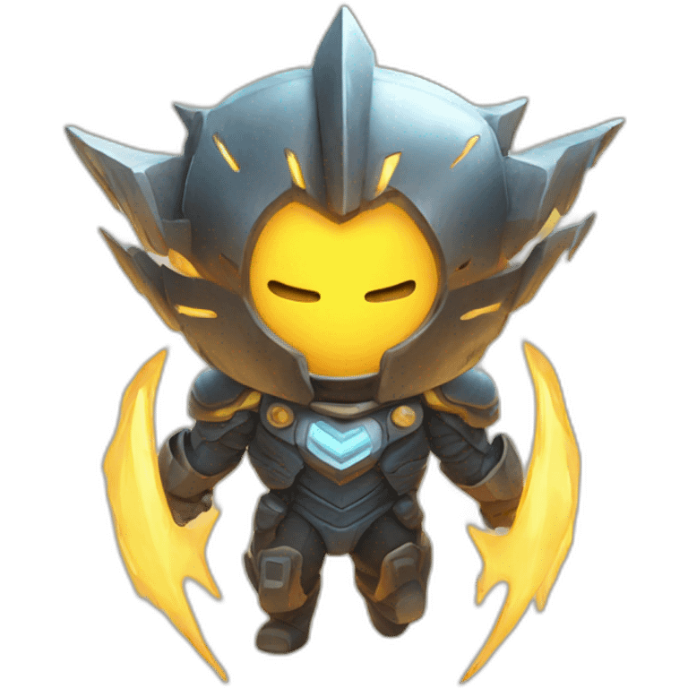 Solar-thunder emoji