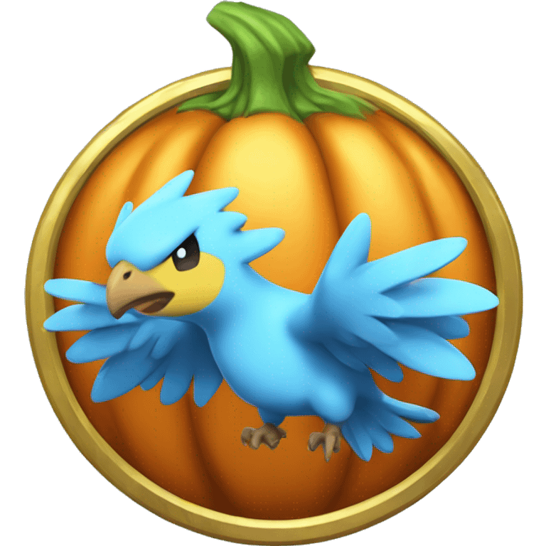 pokemon articuno pumpkin badge medal future socute emoji