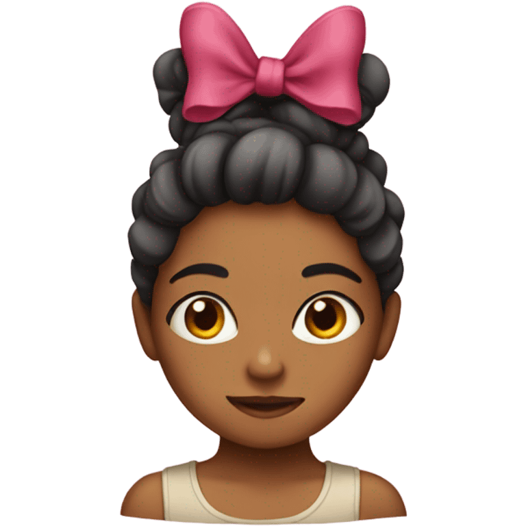 girl with a bow emoji