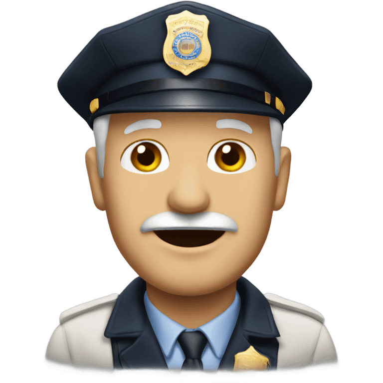 Old man cop emoji