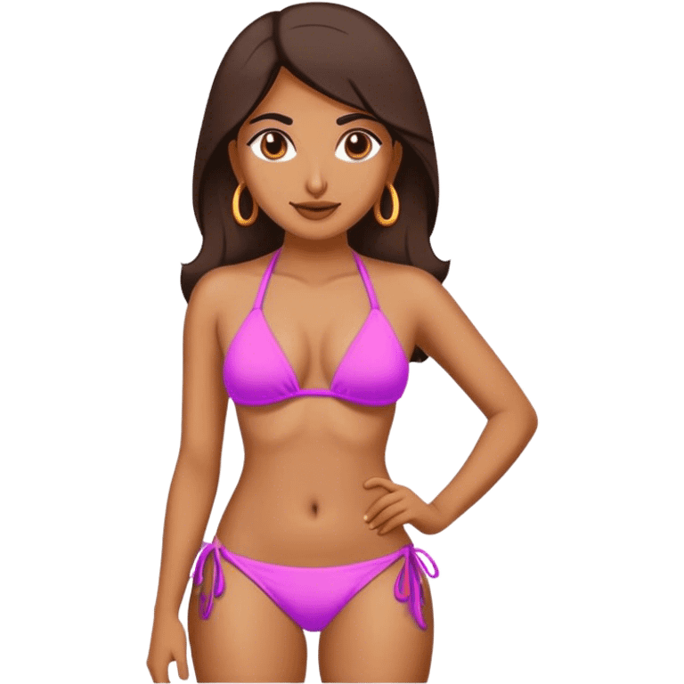 Indian with a bikini emoji