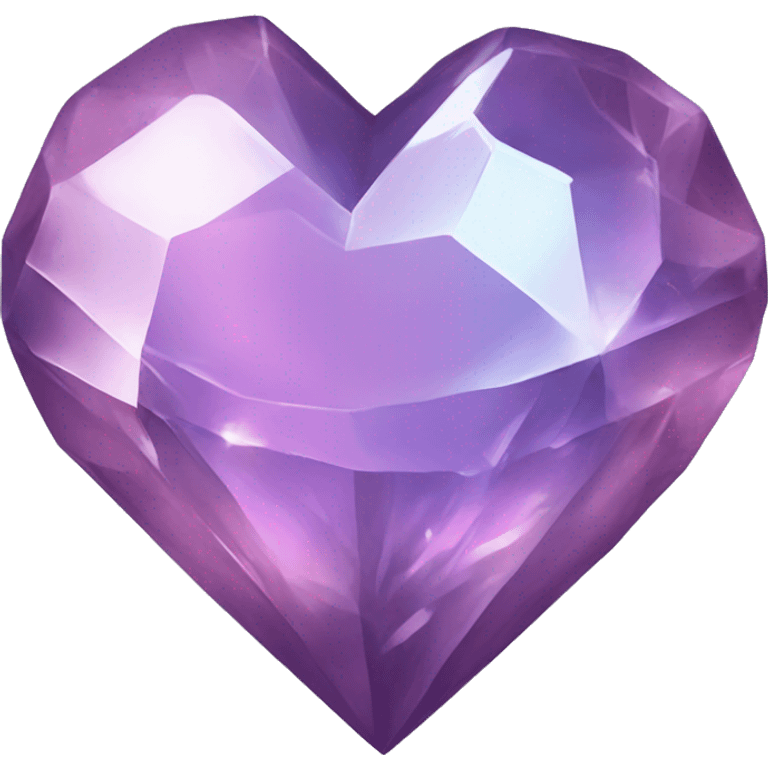 Crystal heart emoji