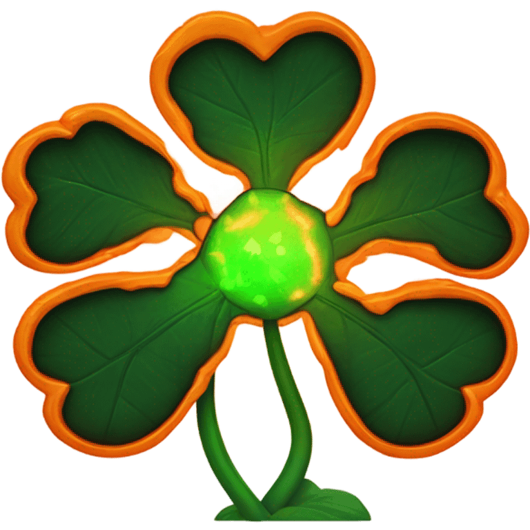 Lava clover emoji