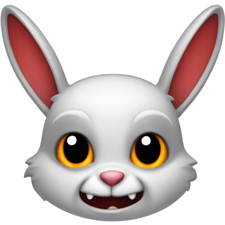 Rabbit as vampire emoji