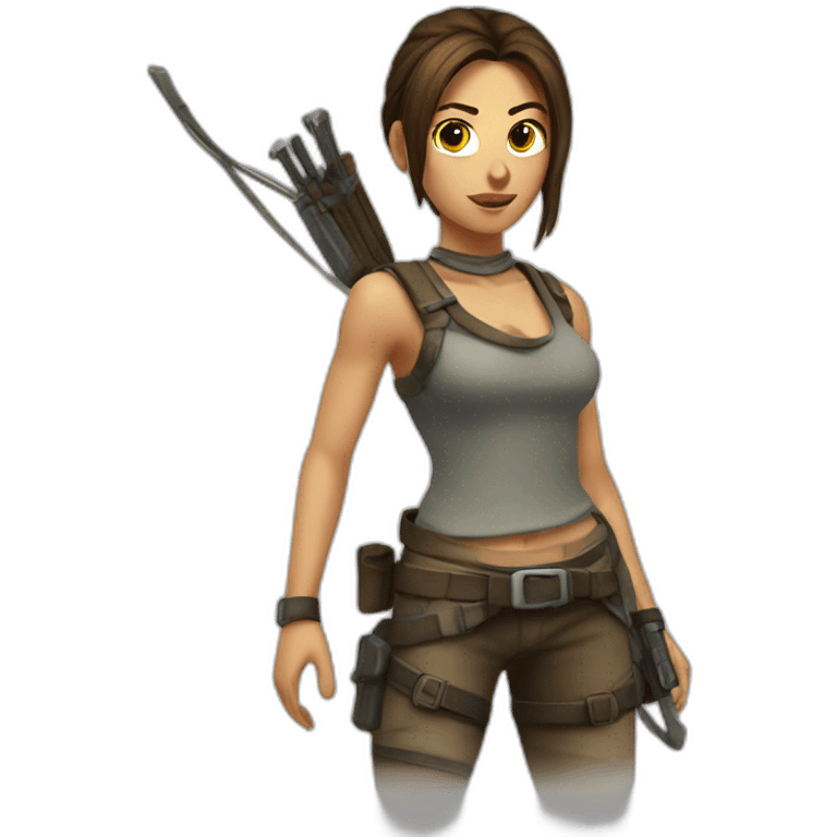 tomb raider, old emoji