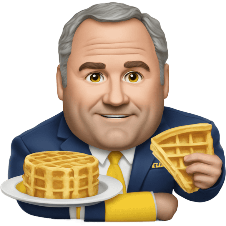 Mike McCarthy with Waffle House menu emoji