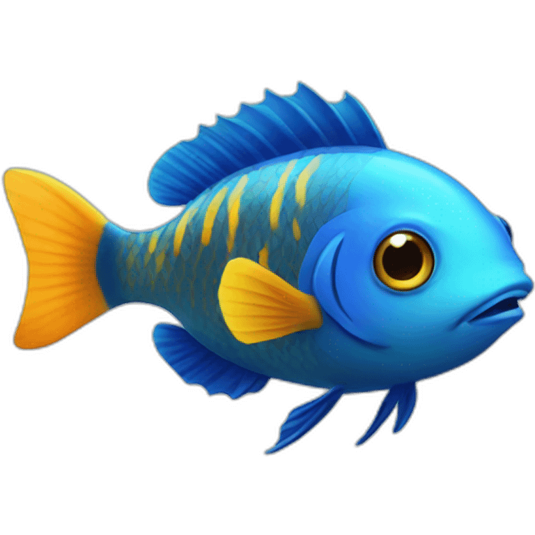 Fish in aquarium emoji