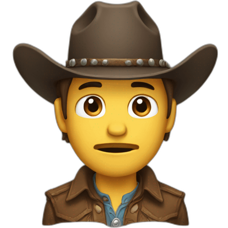 cry cowboy emoji