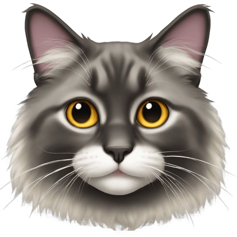 Siberian ragdoll black cat emoji