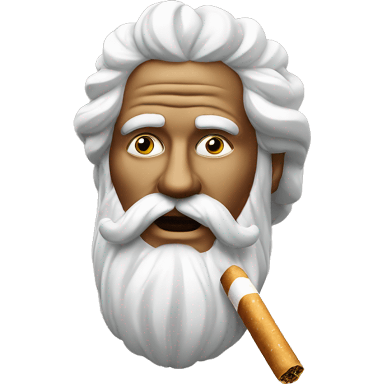 Zeus smoking a rolled cbd blunt emoji